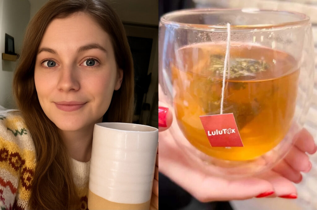 Προετοιμασία και έτοιμο φλιτζάνι τσάι Lulutox